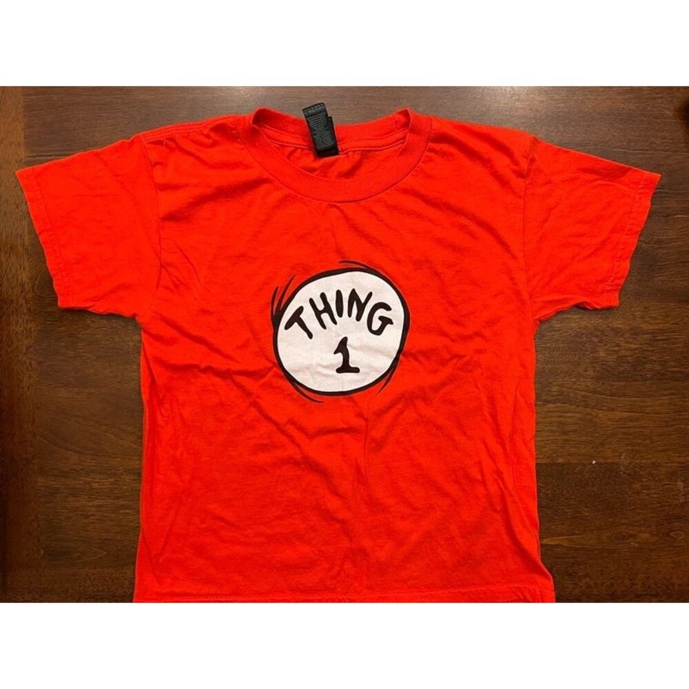 Dr. Seuss Thing 1 Kid’s T-Shirt 100% Cotton Size Kids Small Boys Girls